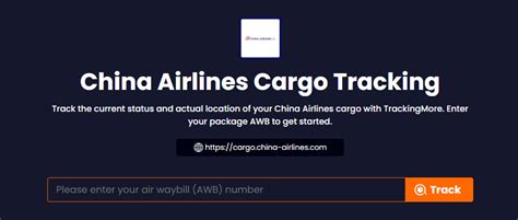 China Airlines Cargo Tracking